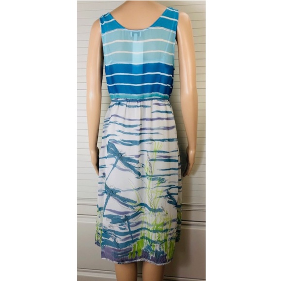 NWT Anthropologie by We Love Vera Draper Neck Midi Dress w Underdress Slip 10 - Picture 4 of 12
